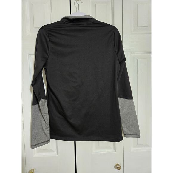 The North face medium women's 1/4 zip athletic grey and black pullover - Picture 4 of 10